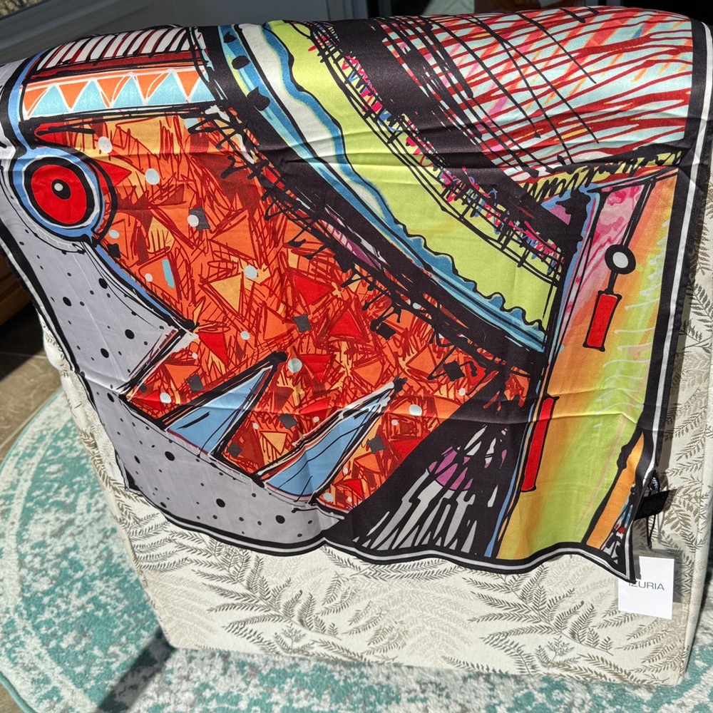Colorful Abstract Patterned Scarf Tapestry